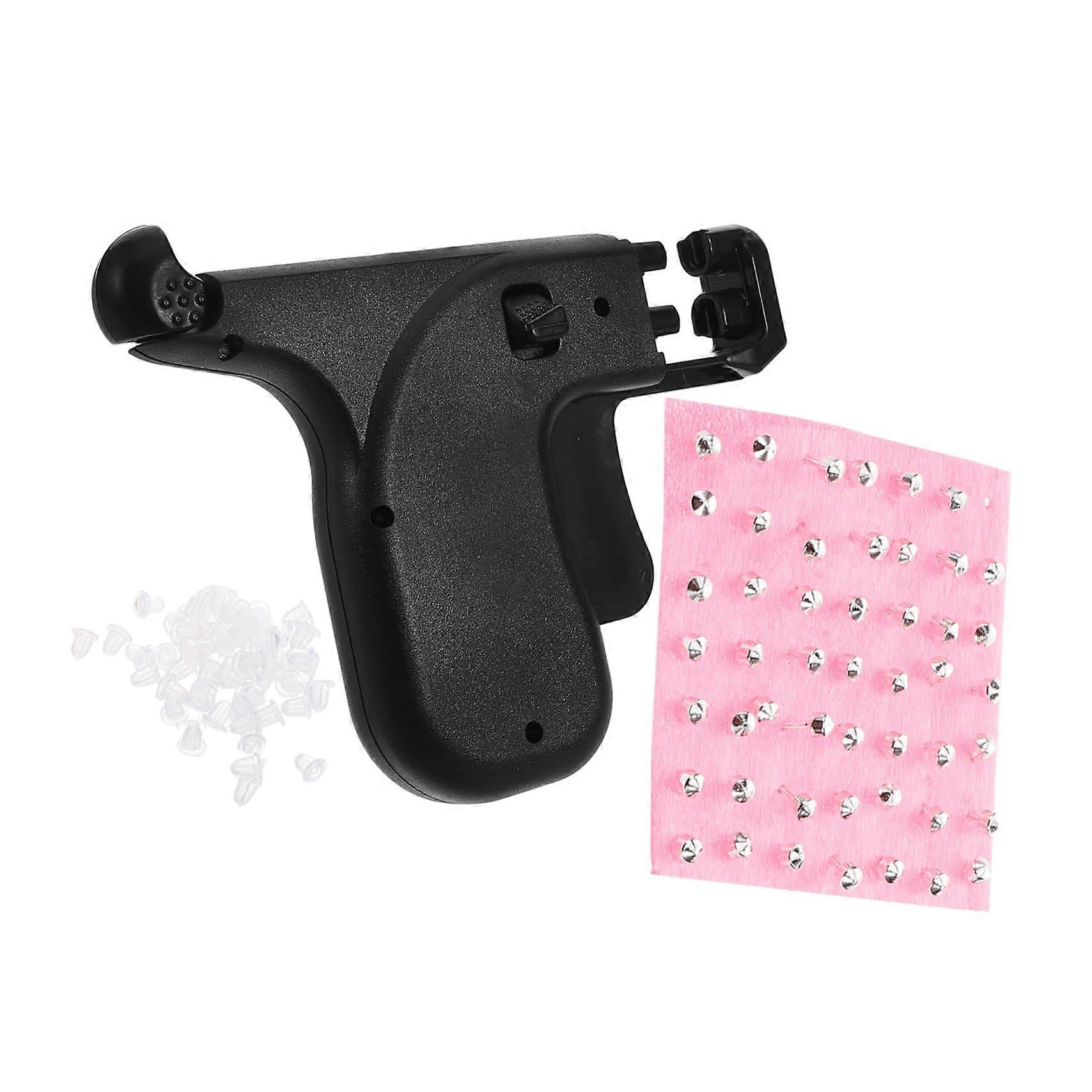 Ear Piercing Kit with Stainless Steel Tools for Precise Fast Piercing at Home or Salon