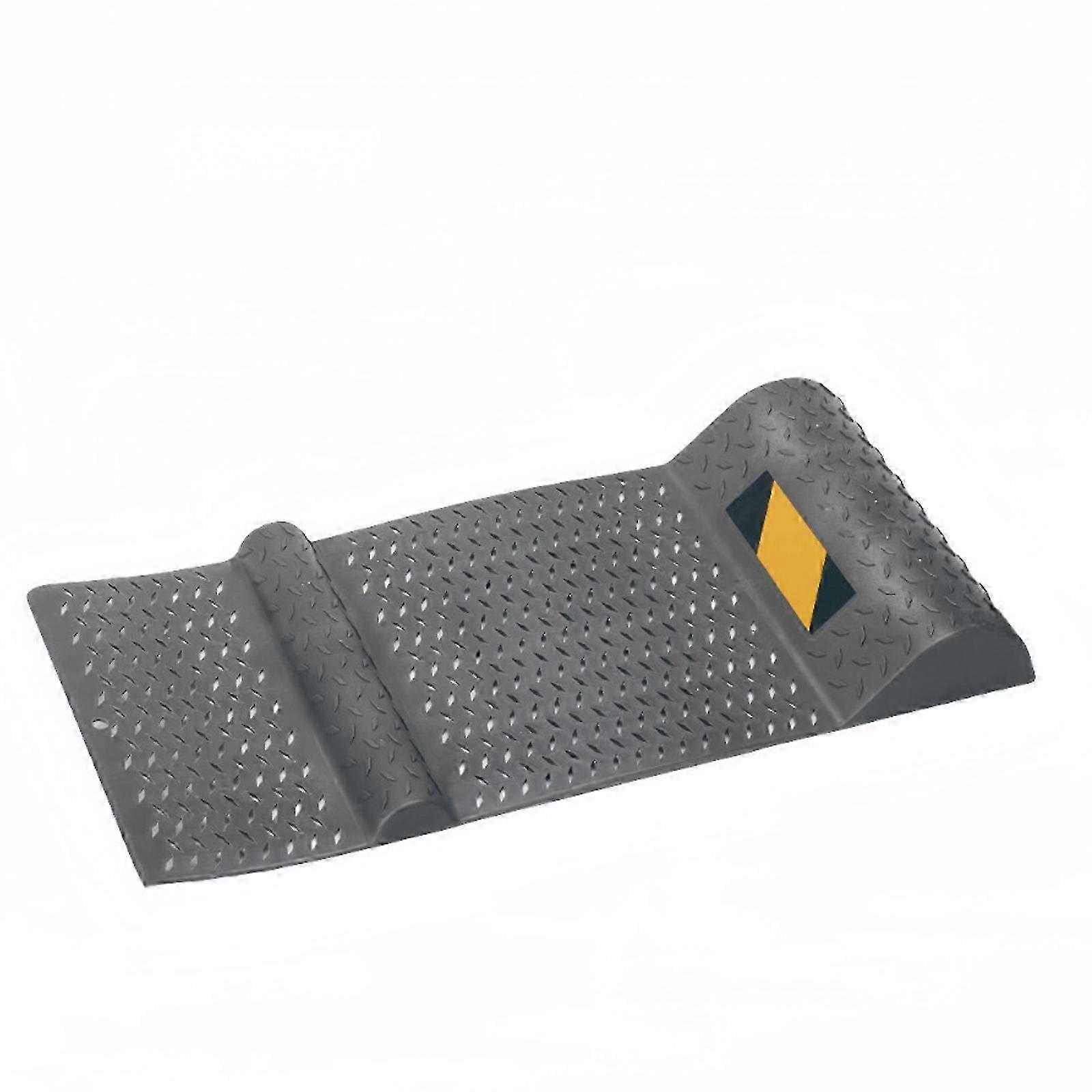 Universal Garage Wheel Chock Antiskid Texture Surfaces Heavy Load Capacity Easy Position Alignment Wheel Stopper Multicolor