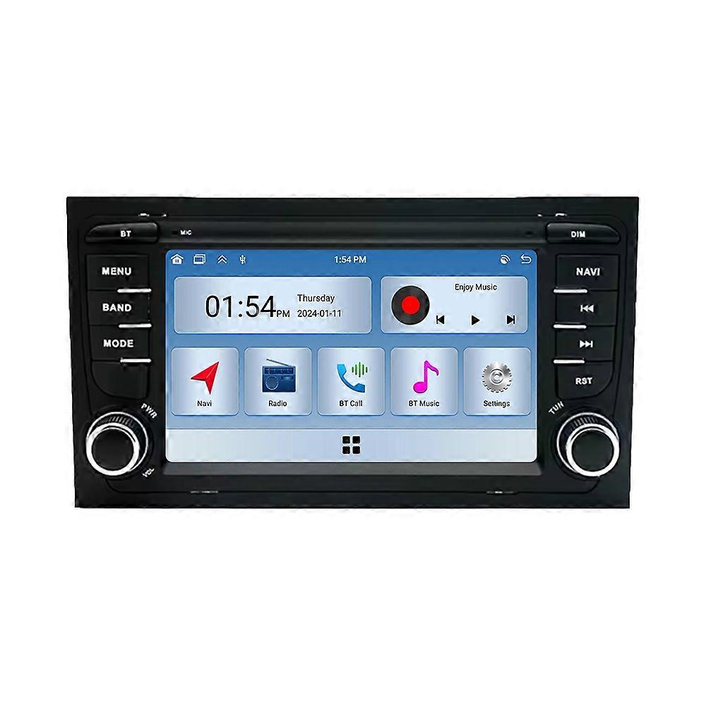 7'' Android Stereo Head Unit 6GB+128GB for A4 2000 2001 2002 - 2009 Double DIN CarPlay Android Auto Touch Screen Bluetooth