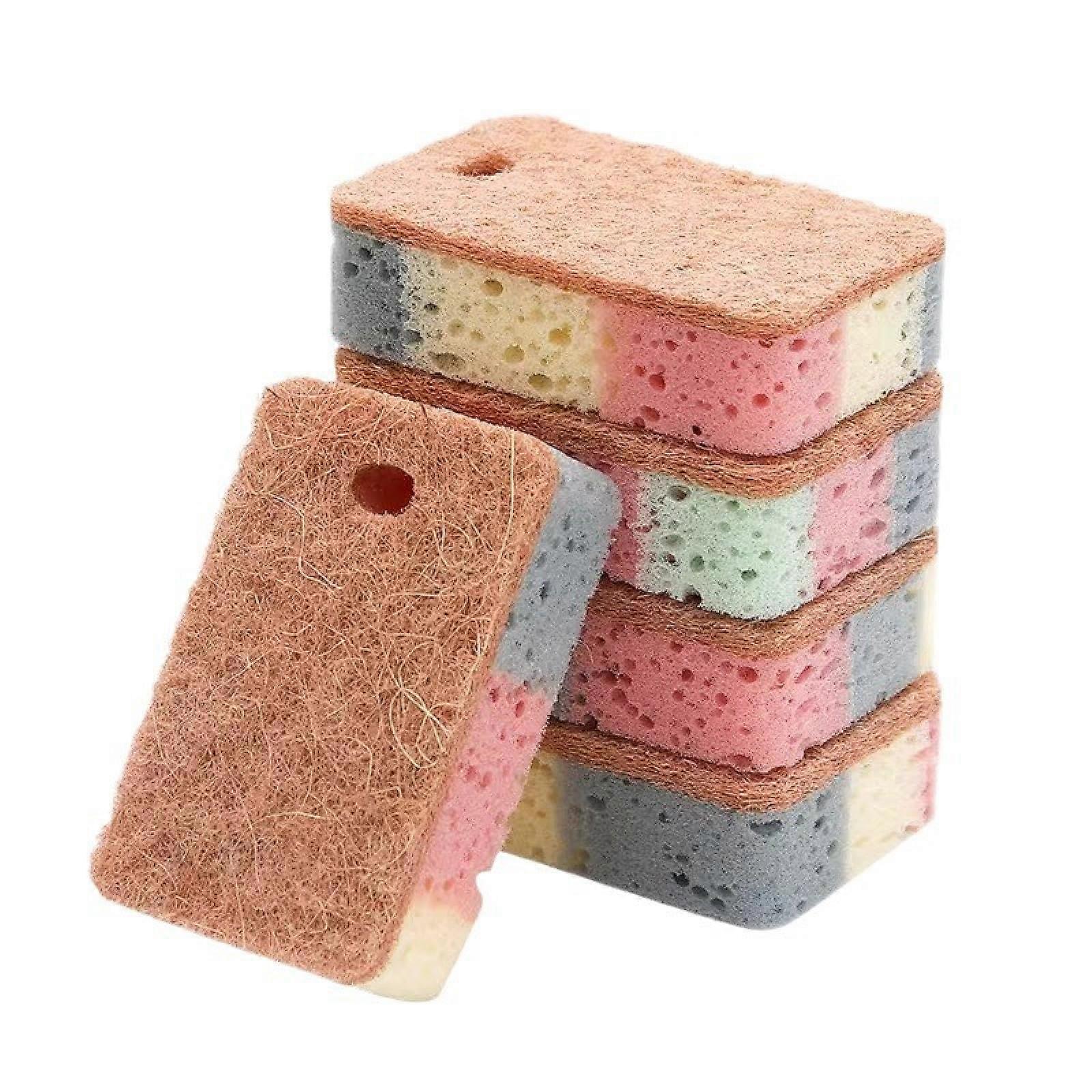 DualSided Kitchen Sponge Wipe for MultiPurpose Scratch and Reusable Cleaning