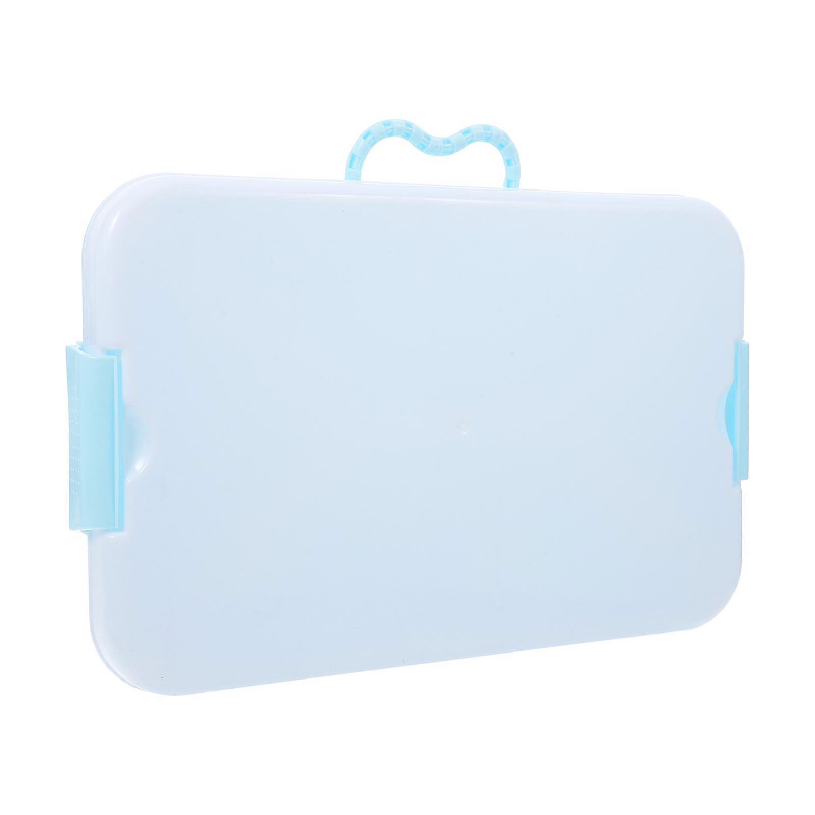 Plastic Sandbox Portable Sand Tray with Lid for Storage Use 2Pcs