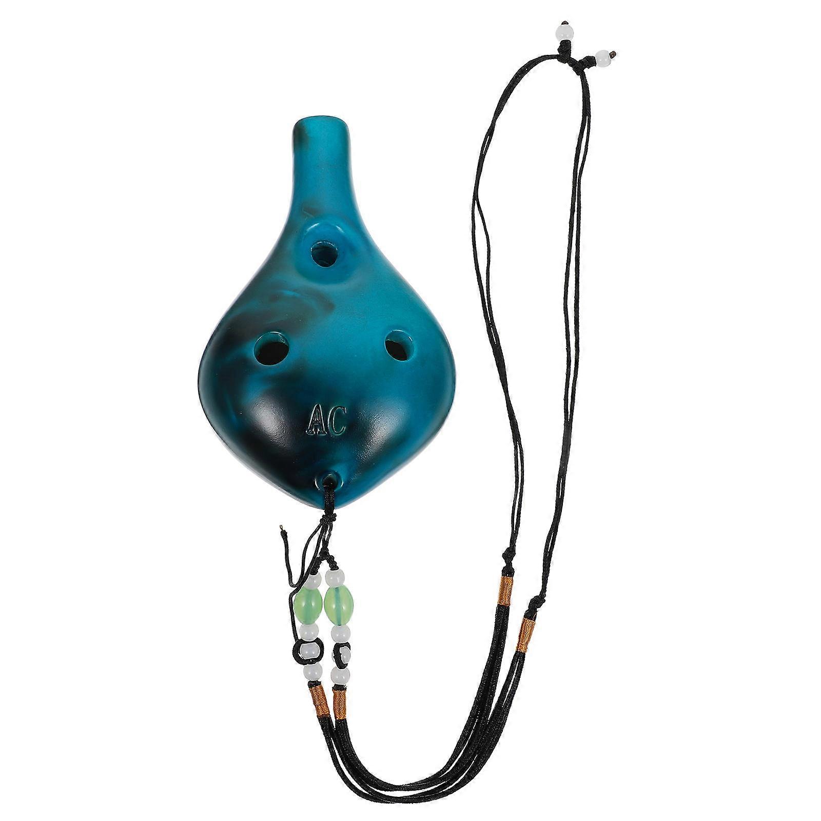 6-Hole Ocarina for Playing 1Pcs Practical Dolomite Ocarina with Bag