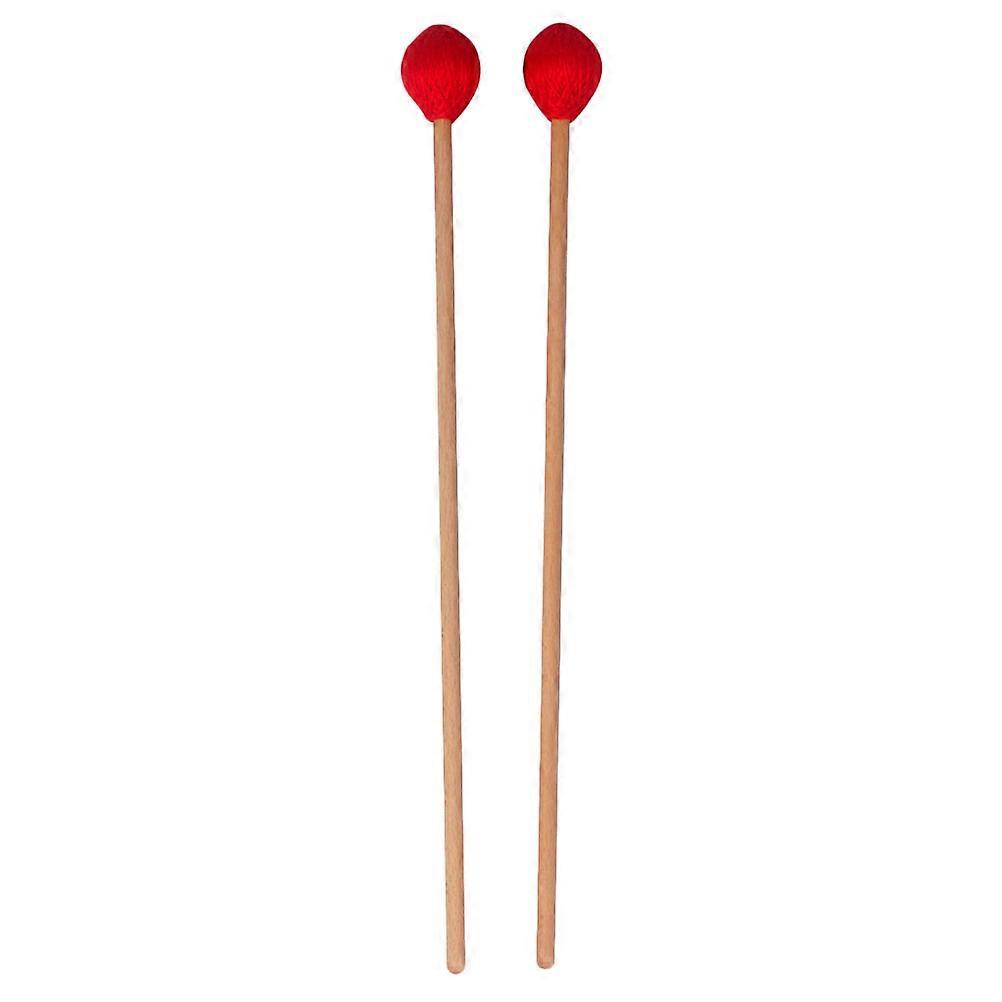Marimba Hammer Xylophone Mallets for Instrument Use 2Pcs Red Nylon Core