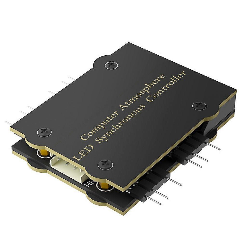 5V 3PIN RGB Fan Controller,5V Lighting Controller, Computer Atmosphere RGB LED Synchronization Controller for Desktop PC