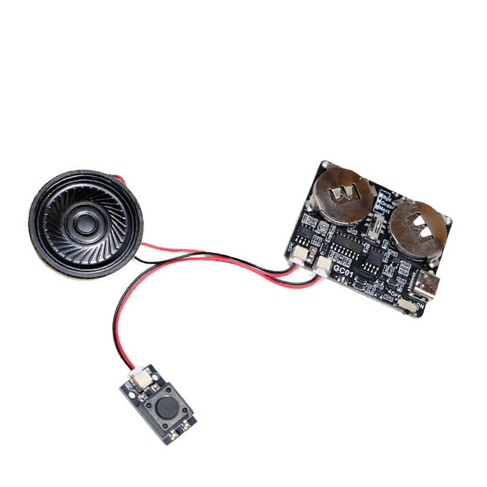 8MB Memory Magnetic Control Switcher Voice Recording Module Downloadable Sound Module Adjustable For Creative Projects Multicolor