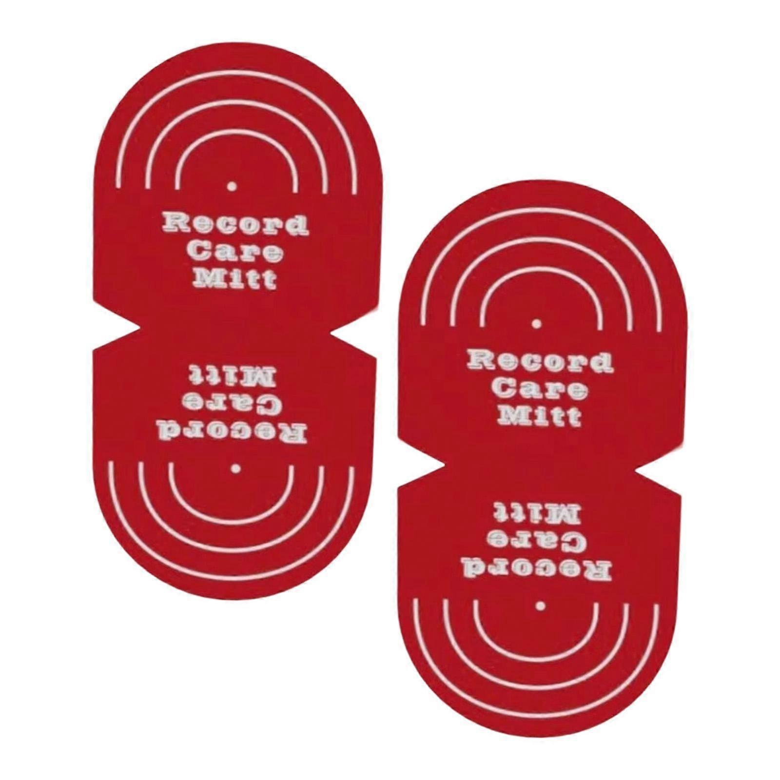 2Pcs Vinyl Record Cleaner Holders Record Handling Mitts Lightweight Replace