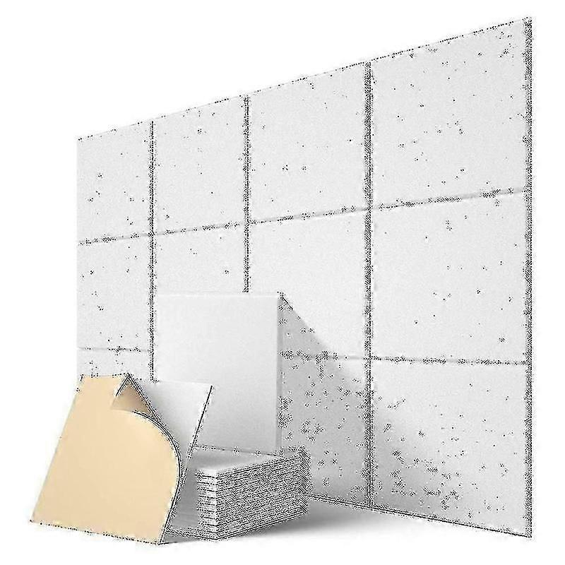 Pacote com 12 painéis autoadesivos à prova de som de 30x30 cm (12x12 polegadas)