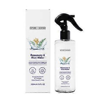 Rosemary & Rice Water Hair Growth Spray, Leave-In Nourishing Hair Care For Thicker, Fuller Hair, Hydrating Mist For Dry, Frizzy Hair