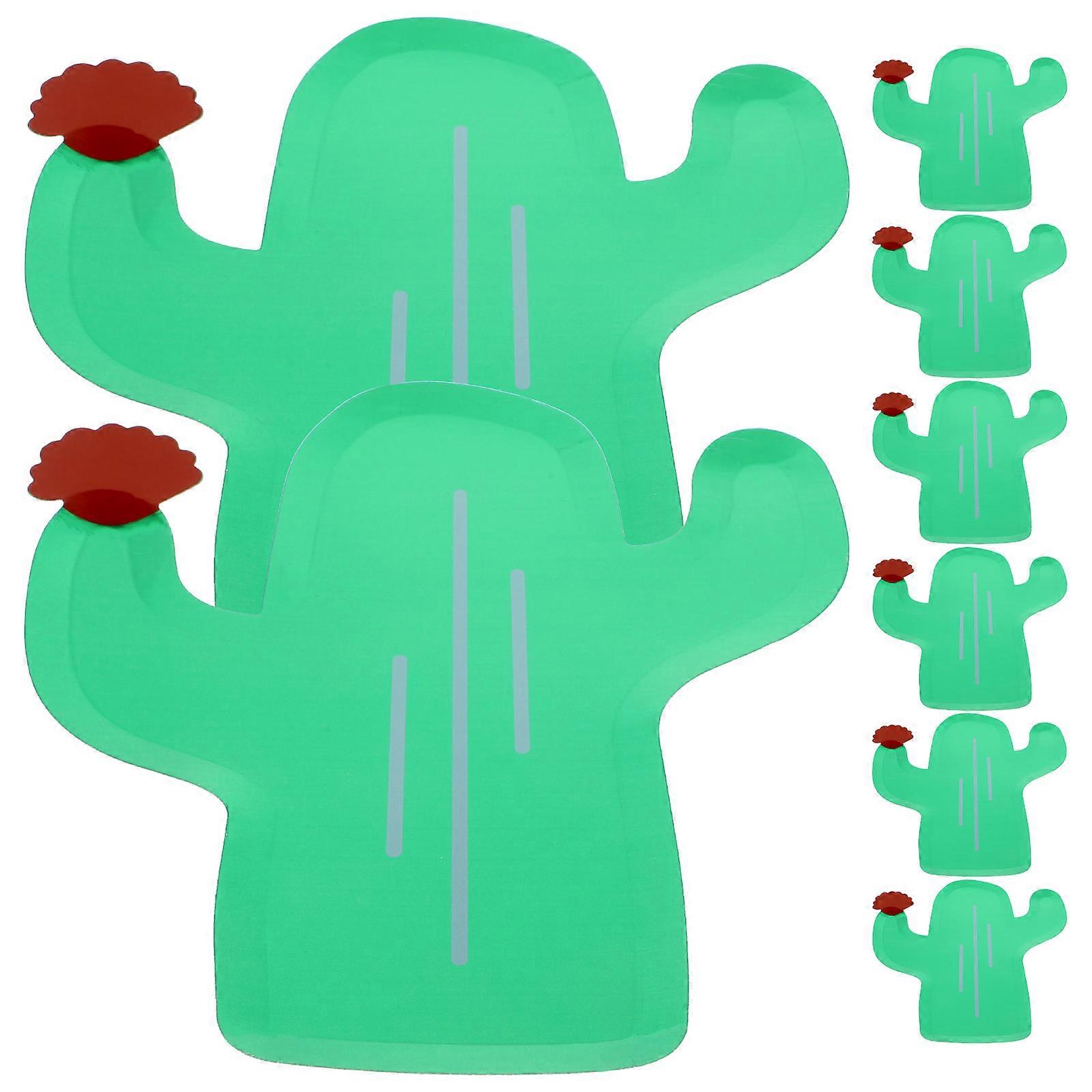 Cactus Shape Paper for Parties 8Pcs