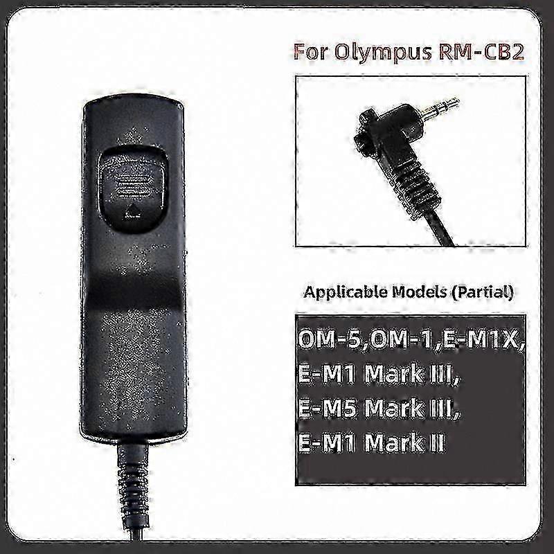 Camera Remote Shutter Release Cable for Olympus E-M1 Mark III, E-M5 Mark III