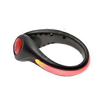 LED Shoe Clip Light for Safety 4Pcs Night Running Gear Flash Strobe Red