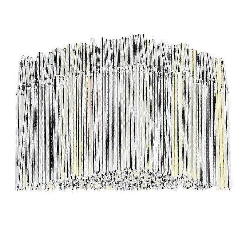 Plastic Straws Multicolor Striped Bed Disposable Strawsa (100pcs)