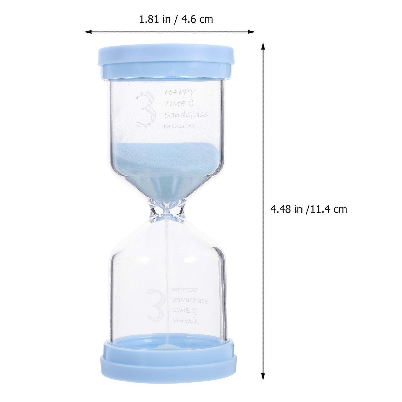 Children Toothbrushing Timer Plastic Hourglass Decorative Sand Clock