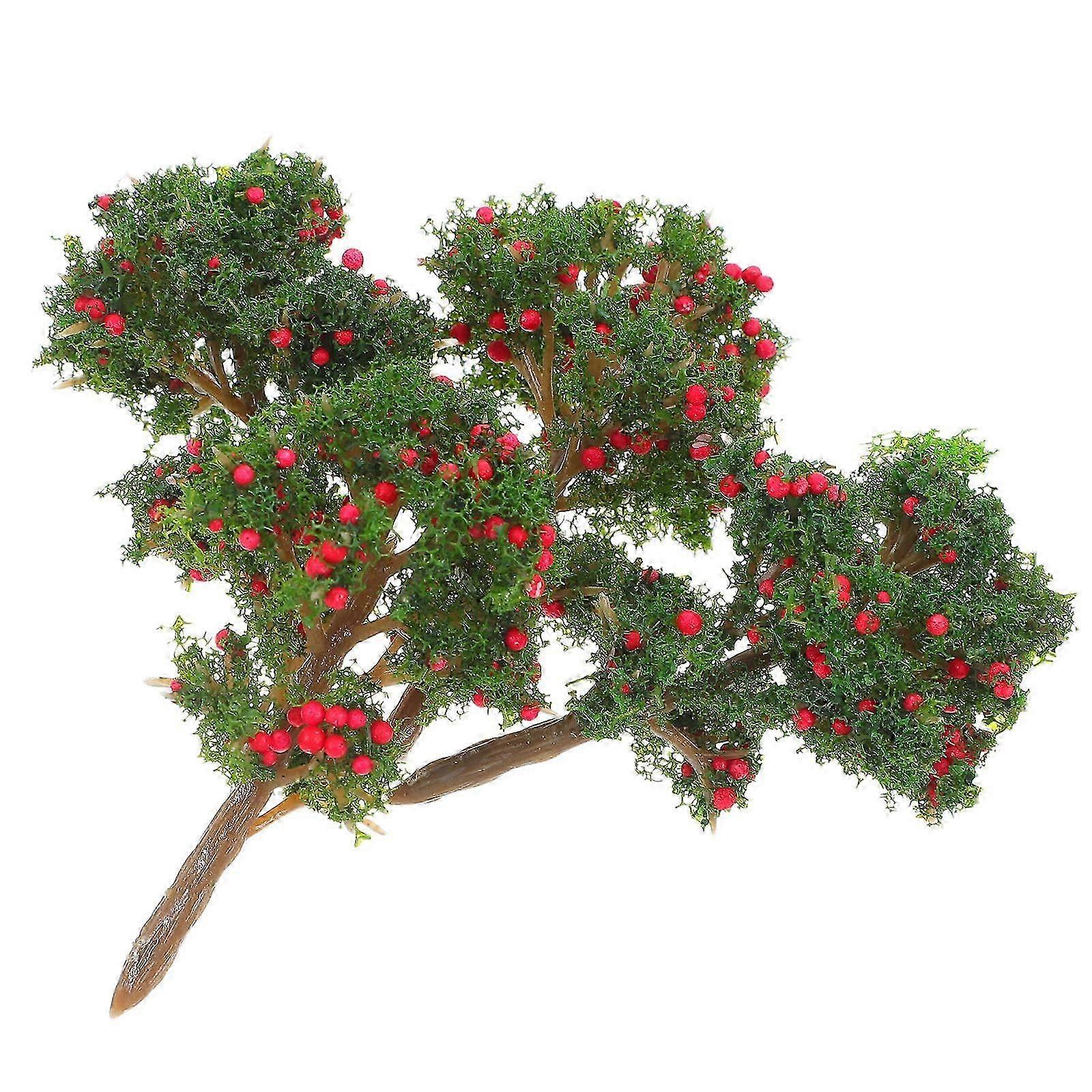 Fruit Tree Tree Model Miniature for Diorama Decorations 6Pcs