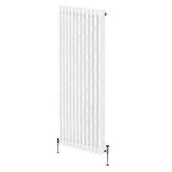 Traditional 3 Column Radiator 1800mm x 562mm Modern Central Heating Heater Gloss White Carbon Steel