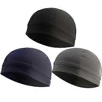 Conjunto de 9 peças de protetores internos para ciclismo, ideais para esportes ao ar livre, nas cores preto, cinza e azul marinho.