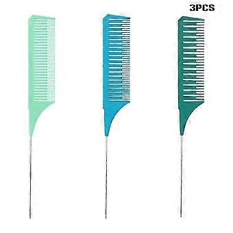 3 tamaños Peine de hebra Tinte para el cabello Tinte Cepillos profesionales antiestáticos Peinado Peinado Dientes