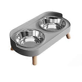Elevated Cat Bowl, Raised Cat Food and Water Bowl Set for Indoor Cats, Splash Proof for Cats and Puppies
