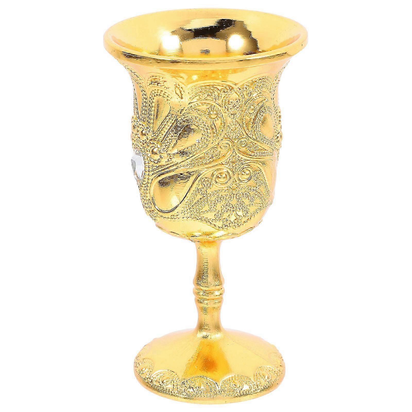 Retro Copper Wine Goblet | Delicate Drinking Cup for Home Use
