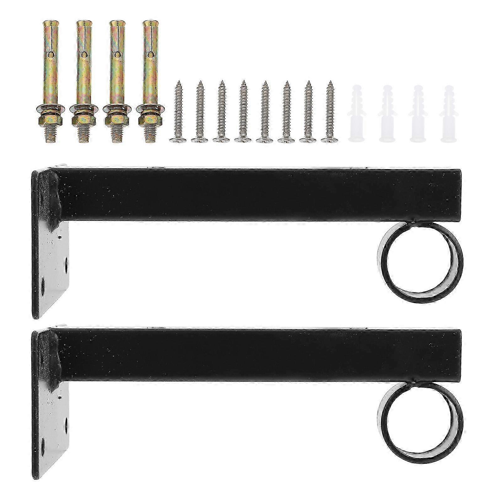 1 Set Floating Shelf Bracket Practical Shelf Wall Mount Support With Circle