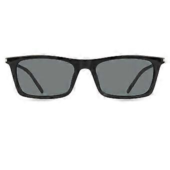 Saint Laurent SL 890/F BETTY THIN Asian Fit 001 Vollrand-Sonnenbrille Unisex Rechteckig UV3 Original