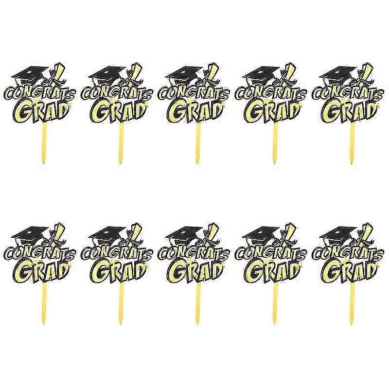10pcs cake decorations, Graduation Cake Decorations