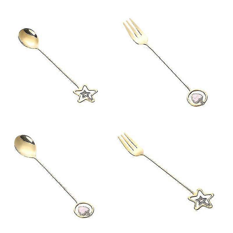 1set Kitchen Tableware, Christmas Spoon Fork