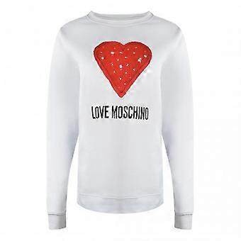 Love Moschino Damen-Sweatshirt mit Herzlogo