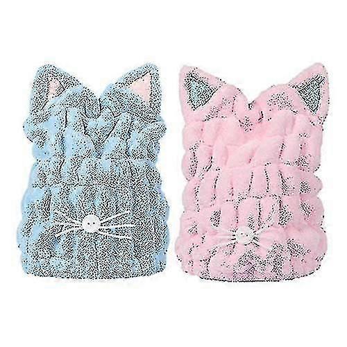 2 Pack Ultra Absorbent Hair Quick Drying Towels