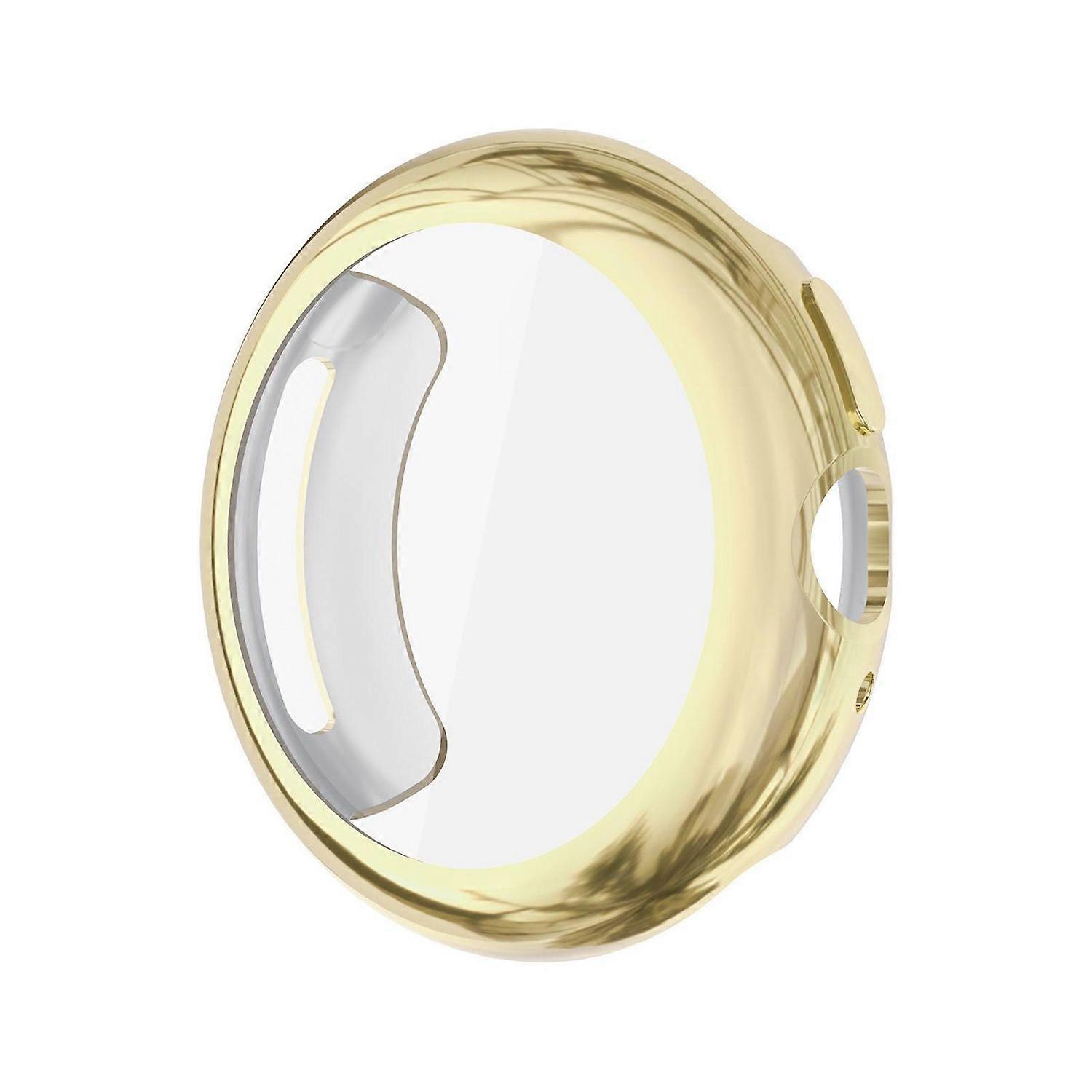For Google Pixel Watch 4 45mm Electroplated Full Cover TPU Protective Case Gold
