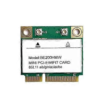 WiFi 7 Mini PCI-E WiFi Card BE200HMW 8774Mbps 2.4G/5G/6Ghz Bluetooth 5.4 802.11BE Network Adapter for Laptop No Antenna