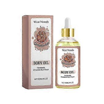 Cinnamon Bun Body Oil - Moisturizing & Firming with Jojoba, Coconut, Cinnamon Extract for All Skin Types