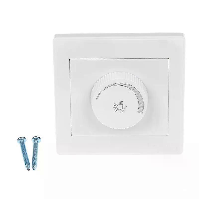 1Set Elegant White 220V Light Dimmer Switch Adjustable Brightness Controller Filament Lamp