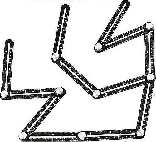 Angle Ruler- Multi-angle Measuring Ruler Aluminum Alloy Folding Ruler