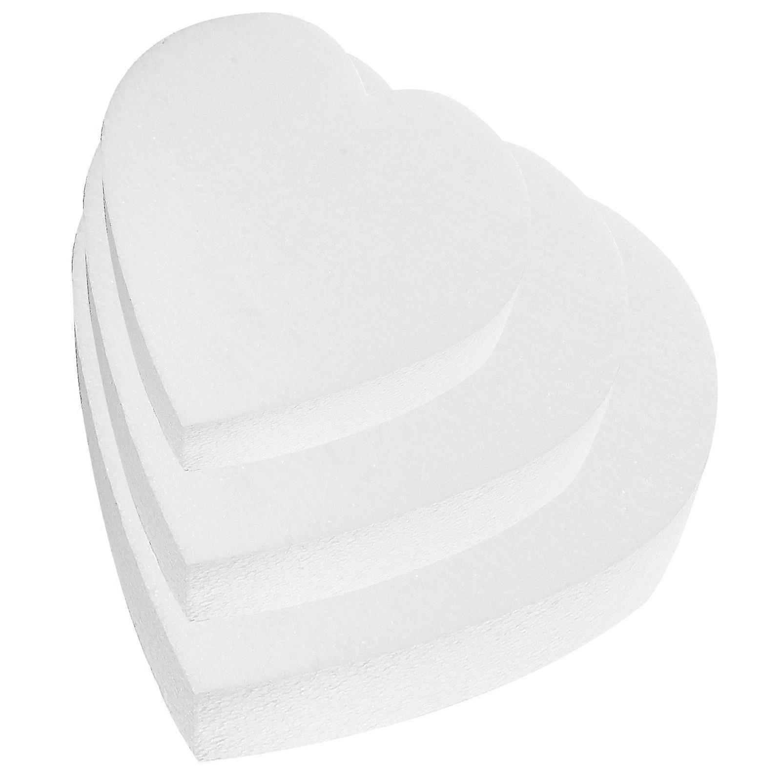 3Pcs Foams Cake Model Heart-shaped Cake Model Baking Cake Model Cake Dummy Model