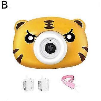 Kids' Automatic Bubble Blower with LED Light & Music Maker Camera Toy, Perfect for Outdoor Fun & Gifting