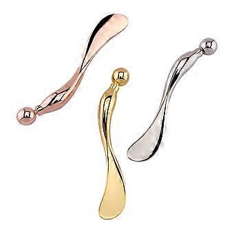 Metal Eye Cream Spoon for Massage Design Zinc Alloy Beauty Tool Golden