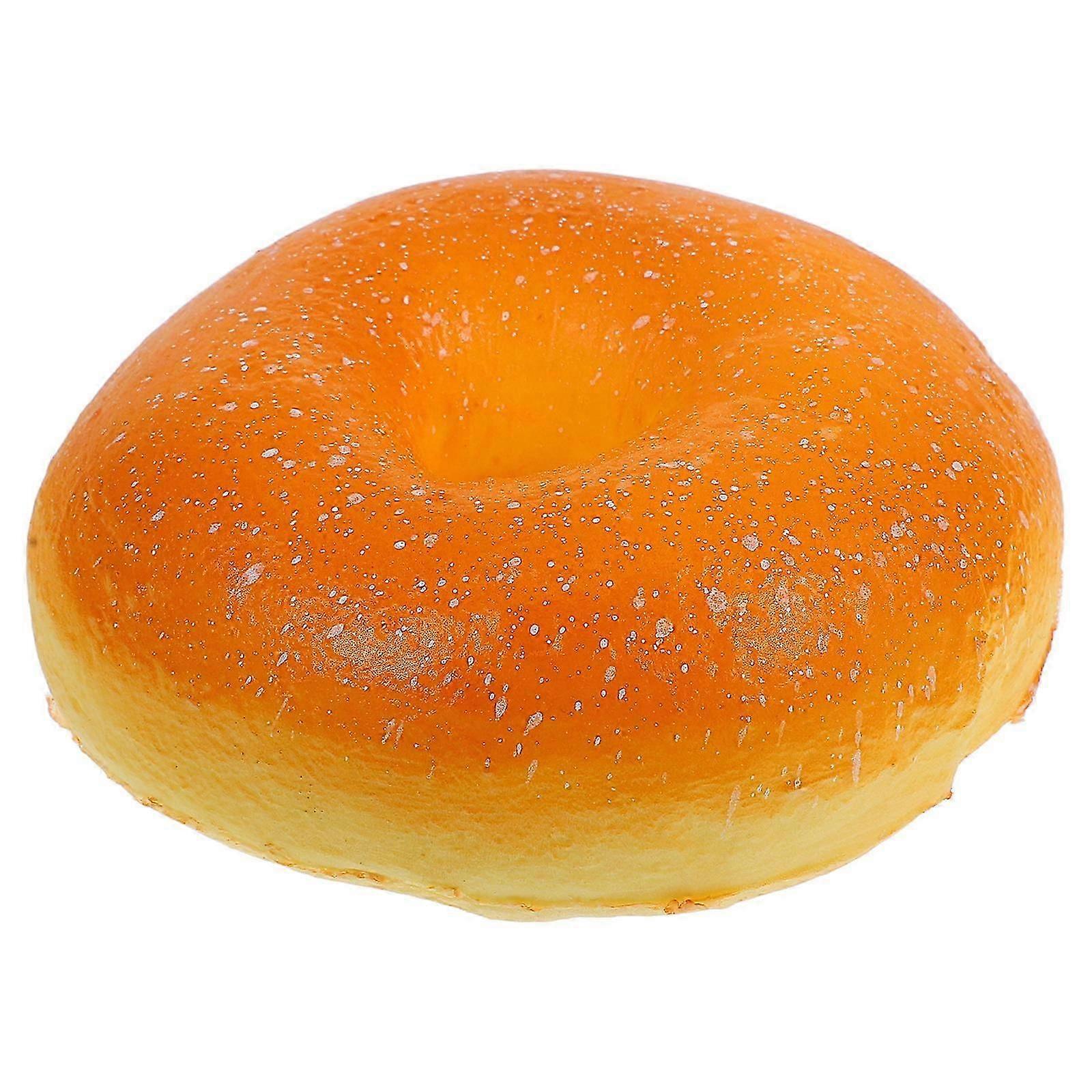Artificial Bagel Fake Donut for Display 2Pcs Simulation Bread Props