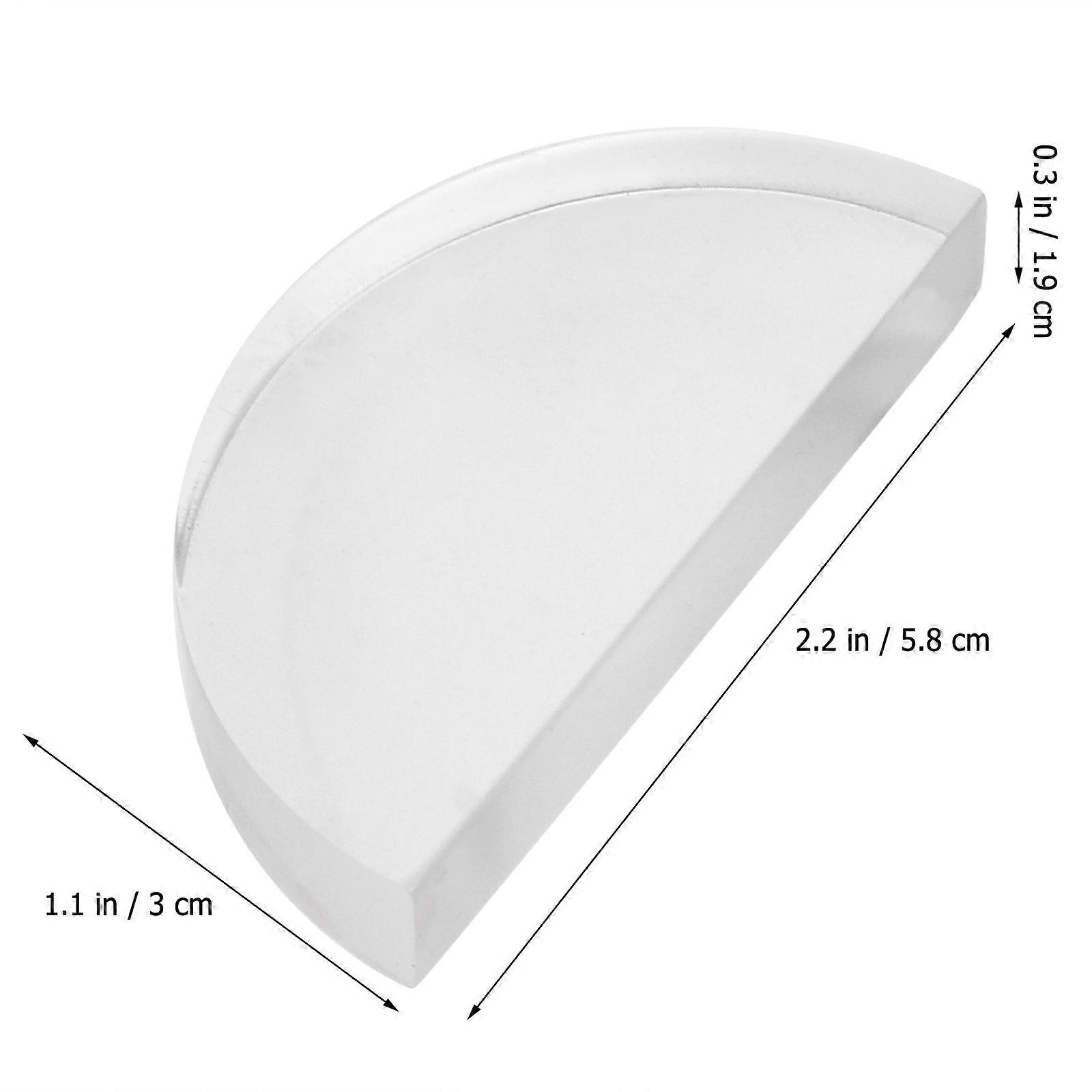 4pcs Practical Basic Physics Teaching Optical Acrylic Lens Light Physical Lens