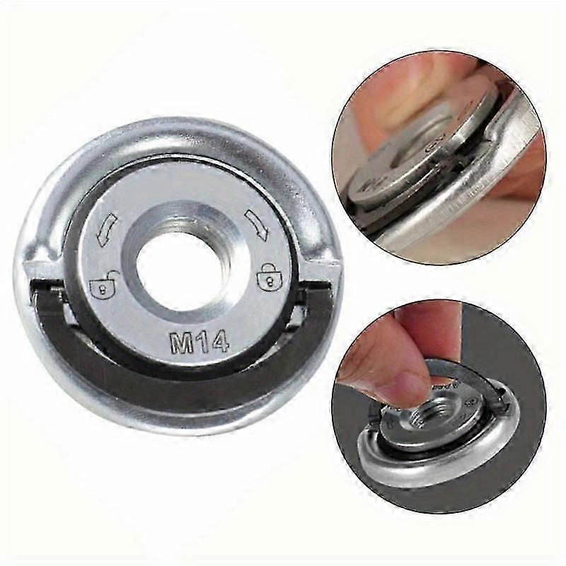 Quick Release Flange Nut M14 Thread Angle Grinder Release Locking Nut Pressing Plate for Angle Grinder Clamping Flange