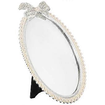 Schicker ovaler Kommodenspiegel, ideale Dekoration für Wohnzimmer, Schlafzimmer, Badezimmer, 20 x 14,5 cm, 1 Stück