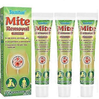 1-3pcs Nuevo ungüento de eliminación de ácaros contra la picazón sarna matar piojos de la cabeza cuidado de la piel natural