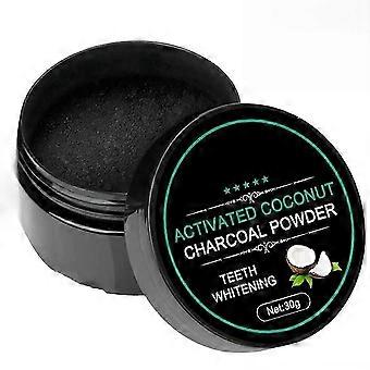 Activated Charcoal Teeth Whitening Powder, Natural Tooth Cleanser for Brighter Smile, Organic Coconut Formula WOI