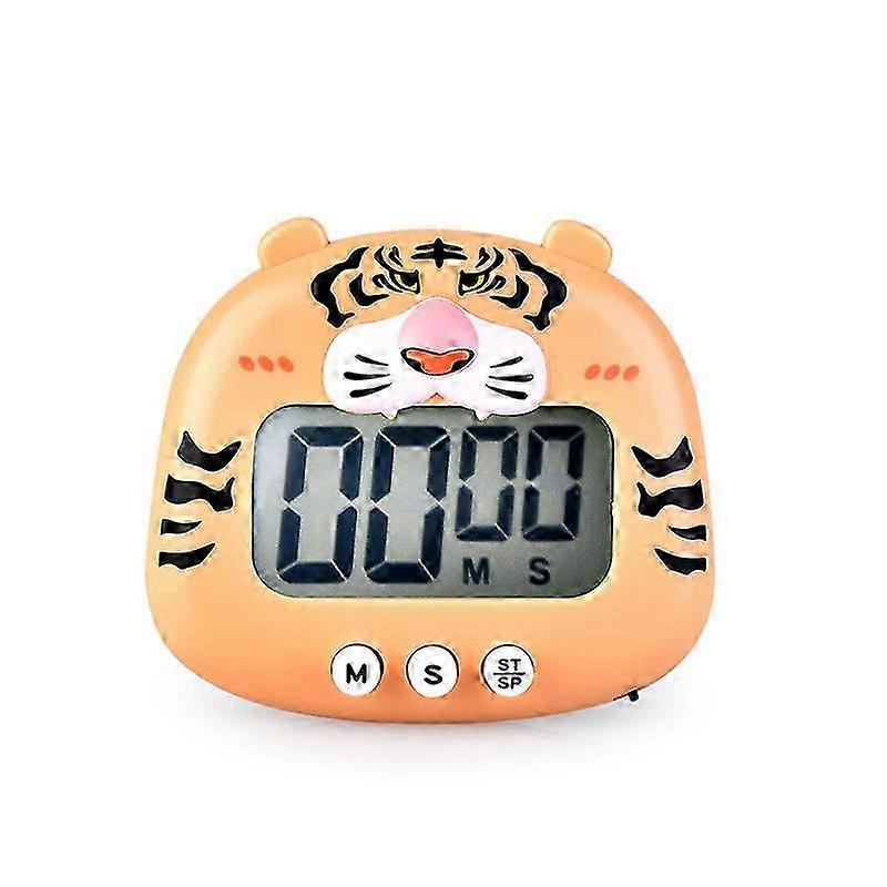 One cartoon frog LCD digital display kitchen cooking timer (yellow)