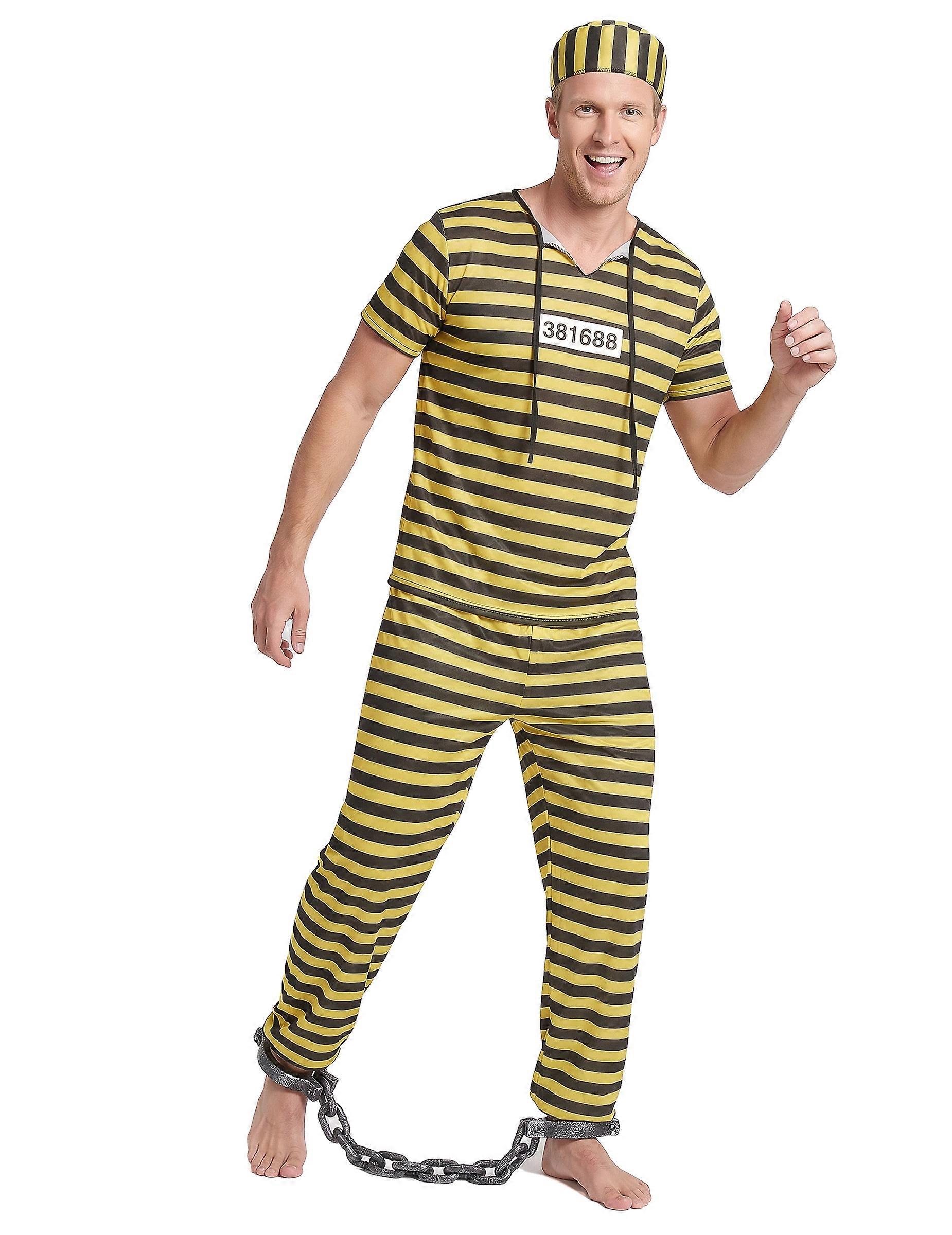 Yellow prisoner costume