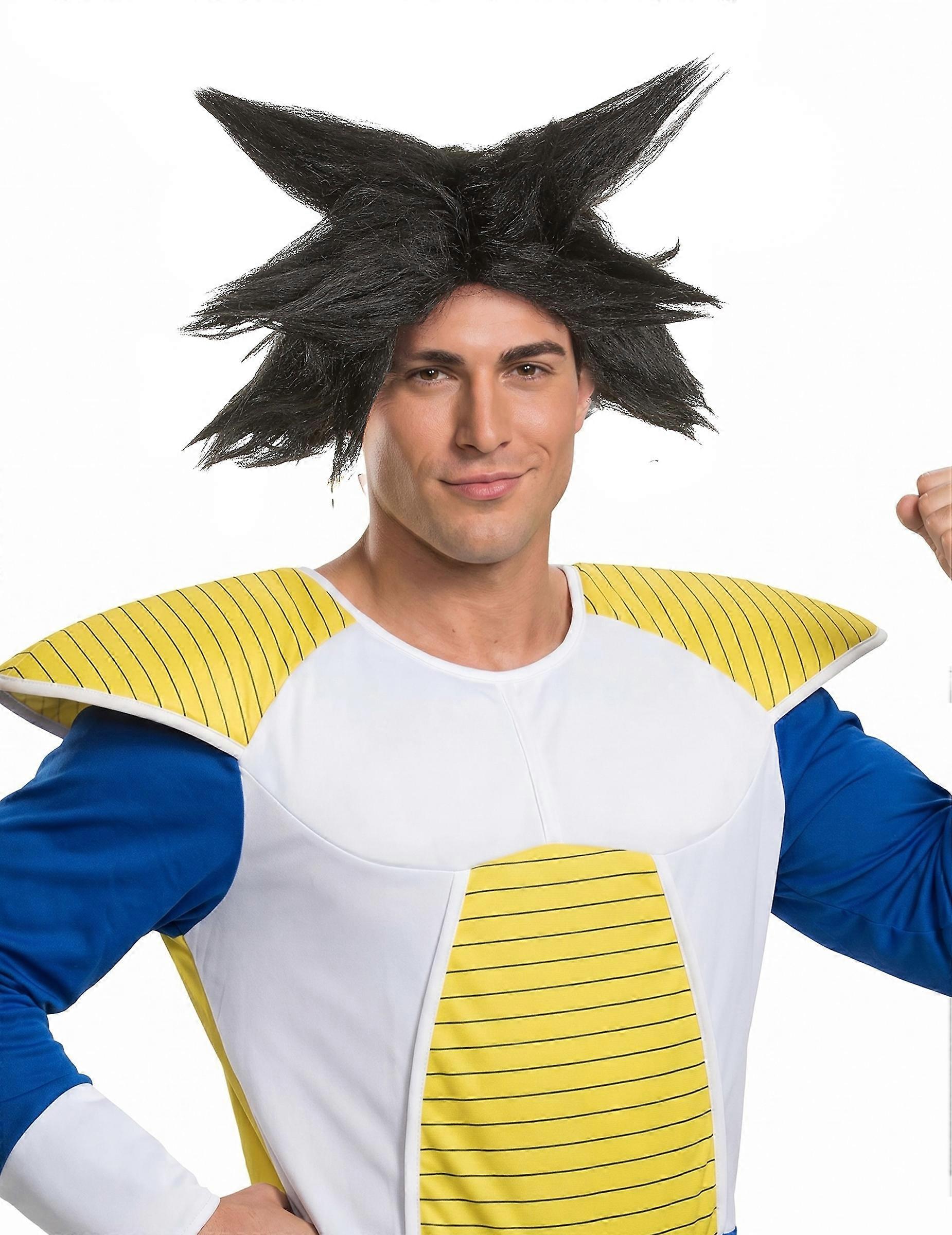 Black manga wig for adults