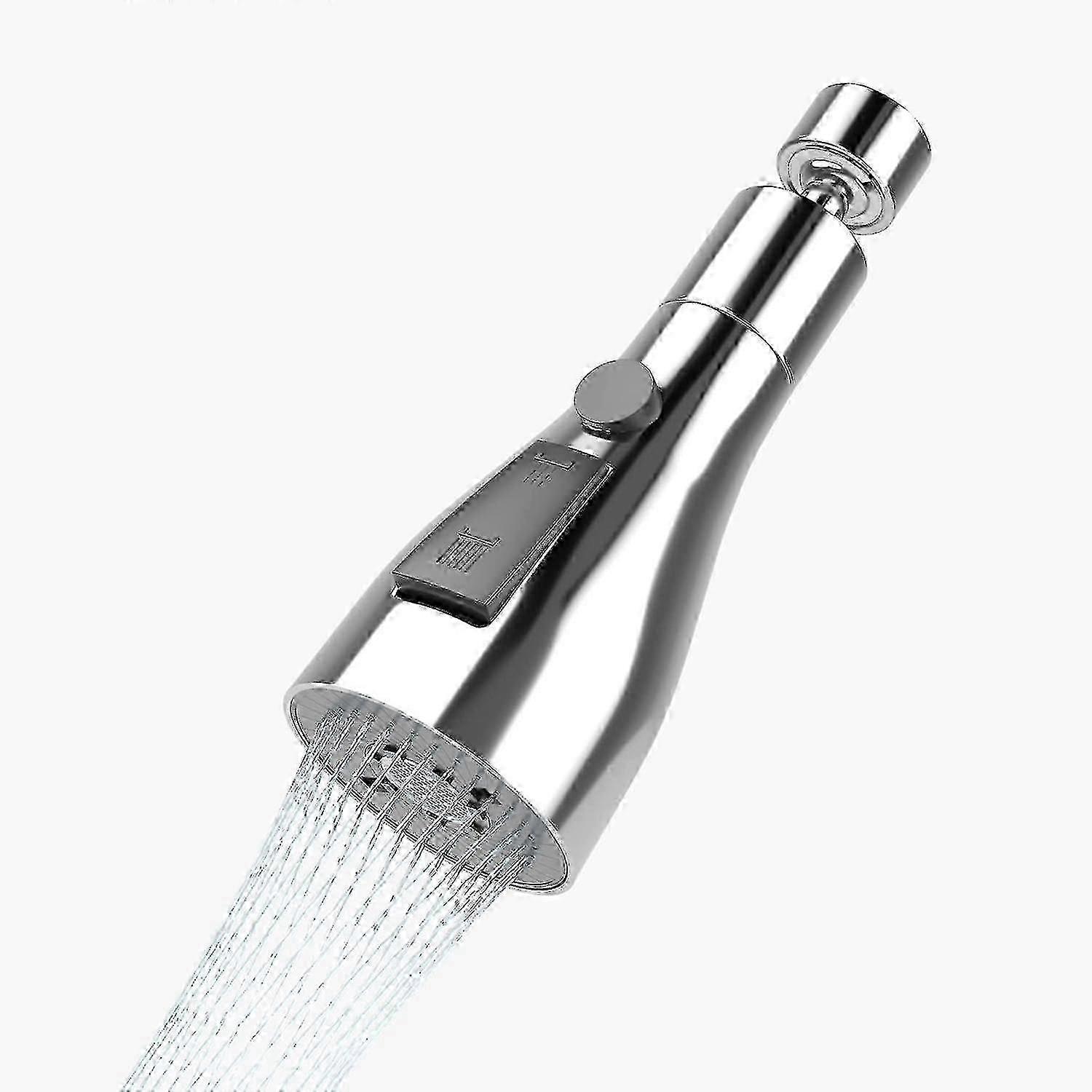 Three-mode rotating head for sink faucet replacement