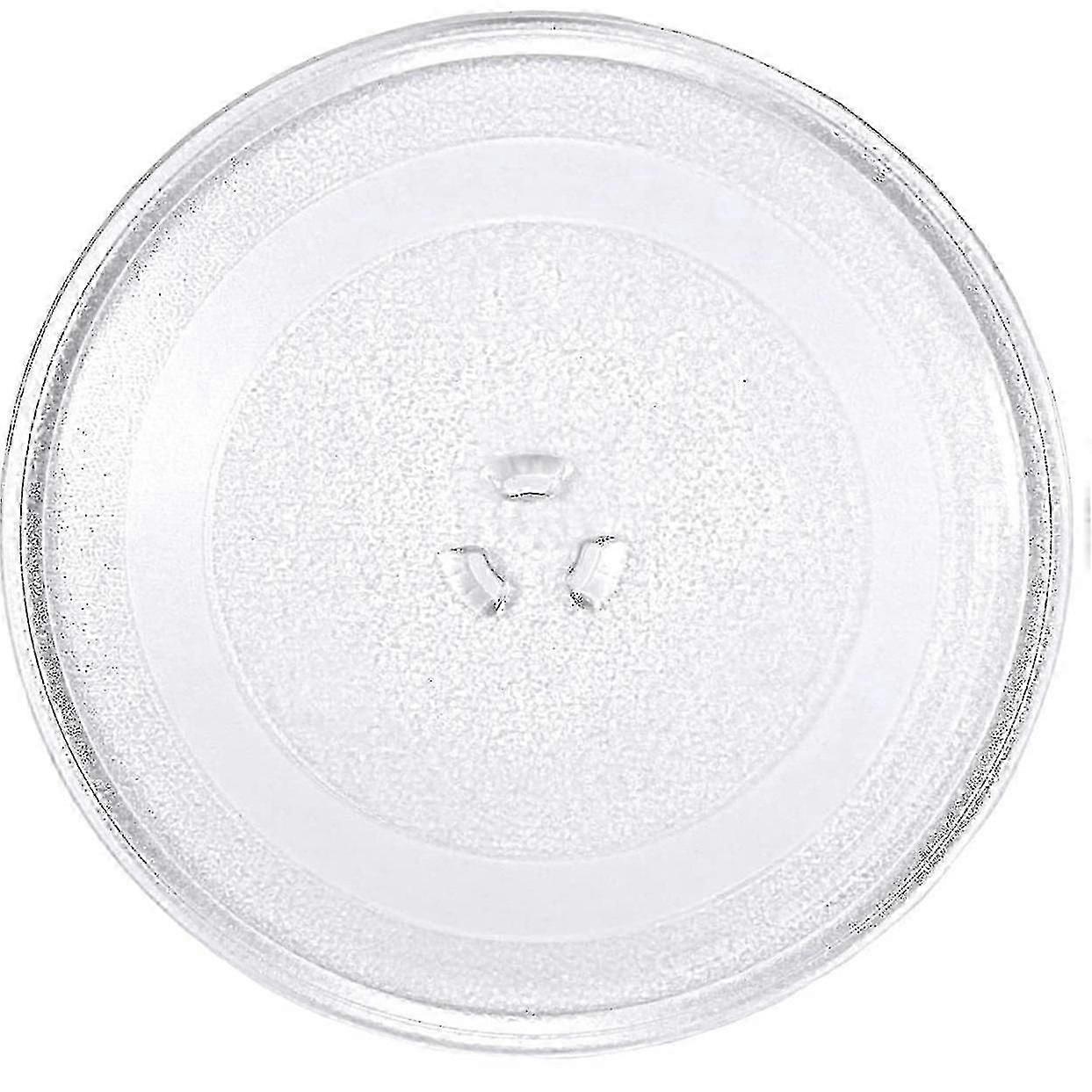 25.5 cm Transparent Rotating Plate Compatible with Microwave Ovens