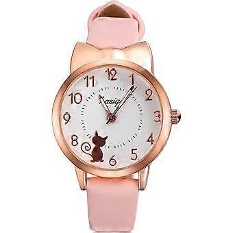 Children's Analog Quartz Electronic Watch Girls Waterproof Watch (Pink) [MI]