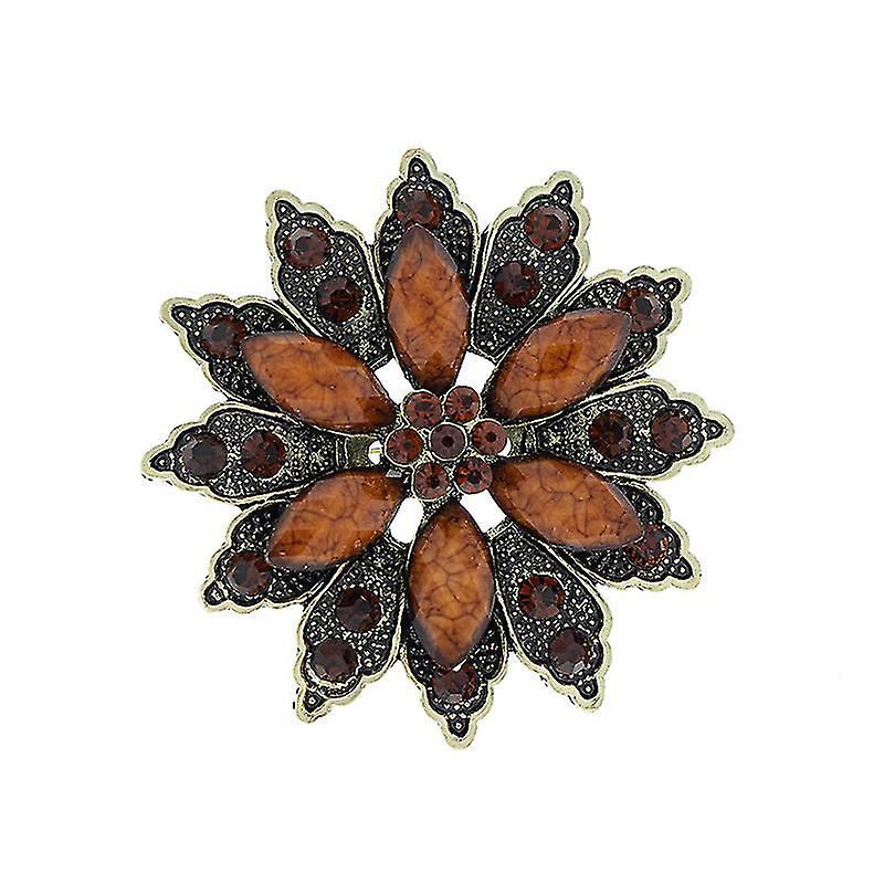 Pxcl Vintage Hars Corsage, Bruin, Mode Broche Kleding